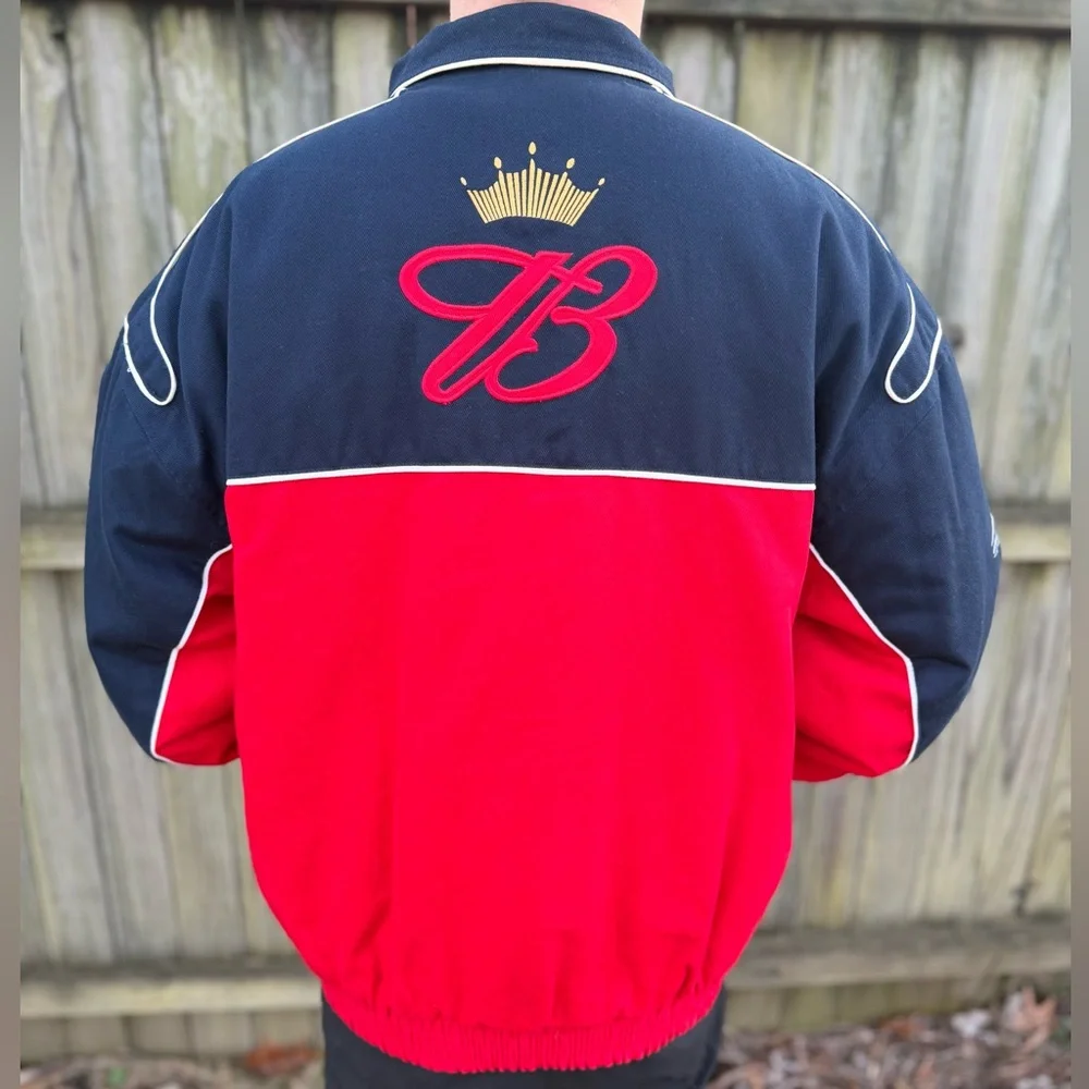 Vintage NASCAR Dale Earnhardt Jr Budweiser Racing Jacket - Picture 2 of 8